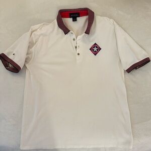 Antigua Texas Rangers Vintage Logo Heavyweight Cotton Polo